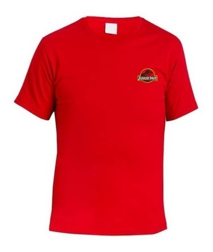 Playera Jurasic Park Parque Jurasico Bordado Minimalista