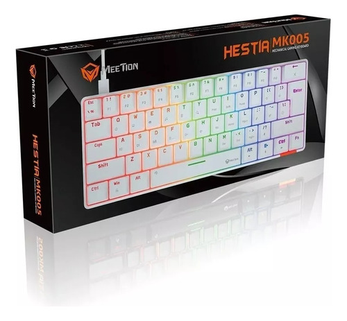 Teclado Mecanico Gamer Meetion Hestia Mk005 60%