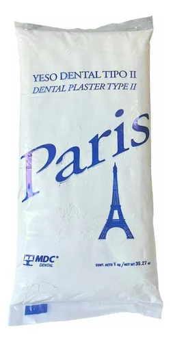 comprar Yeso Paris Dental Tipo 2 Mdc Resitente 2 Kg