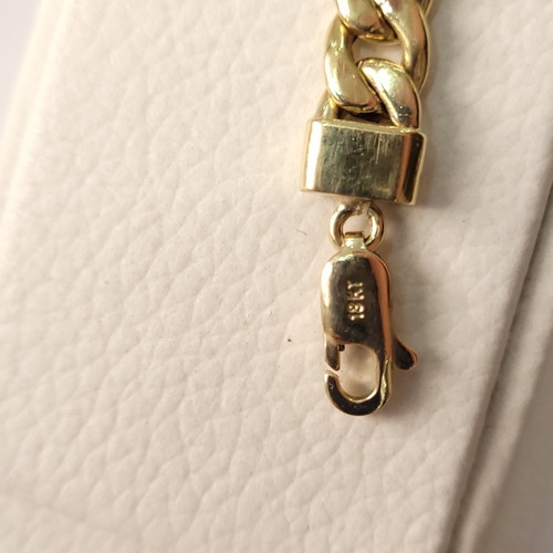Imagen 3 de 3 de Pulsera Groumette Oro 18kts/750 Hueca 14,3gr 21x0,8cm Brumat