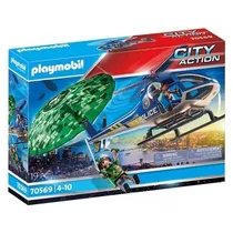 Comprar Playmobil Helicoptero Policia Persecucion Paracaidas 70569