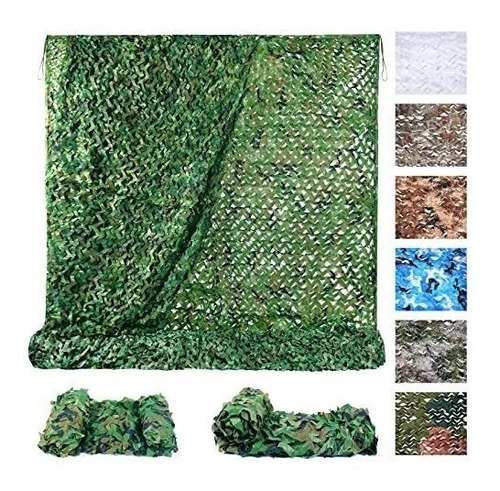 Red De Camuflaje Para Caza Deco Sombra 6x6m Camuflado Verde