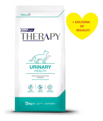 Alimento Vitalcan Therapy Gato Urinary 7.5k + Regalo