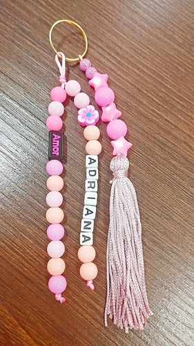 Chaveiro Personalizado Para Chaves E Mochilas De Pérolas