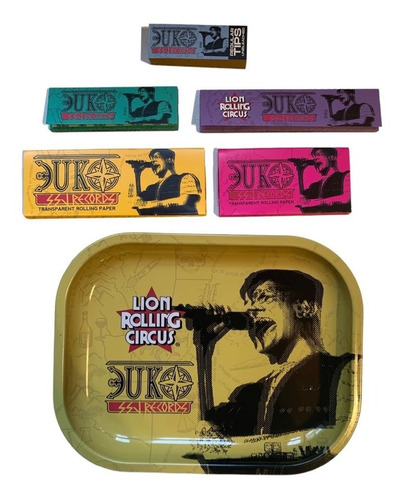 Kit Duki Lion Rolling Circus Bandeja+ Papelillos+ Filtros