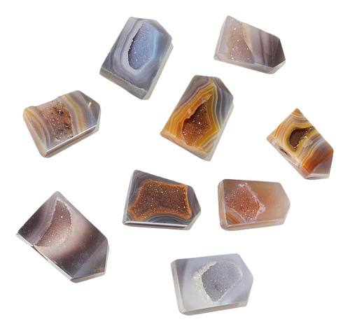 Agate Tower Point Collection Pulido Geoda Piedra 30-50g