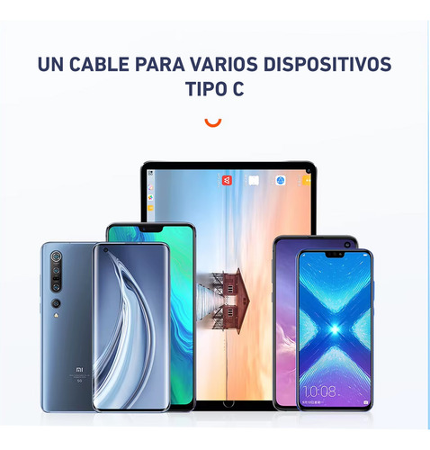 Toocki Cable De Carga Rápida 100w 2 Metros Tipo C A C