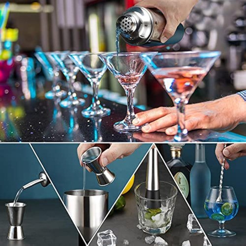 Juego De Coctelera De 24 Onzas, Juego De Bar