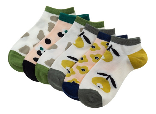 Pack 6 Calcetines Mujer Elina Multicolor Topsoc 