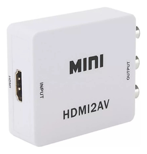 Adaptador Convertidor Hdmi A Rca Av Audio Video Conversor Tv