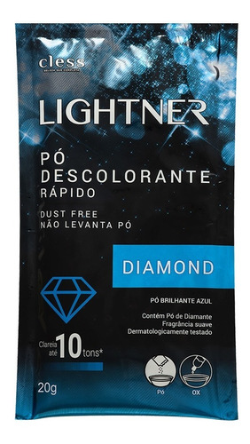 Pó Descolorante Cless Lightner Diamond 9 Tons 20g