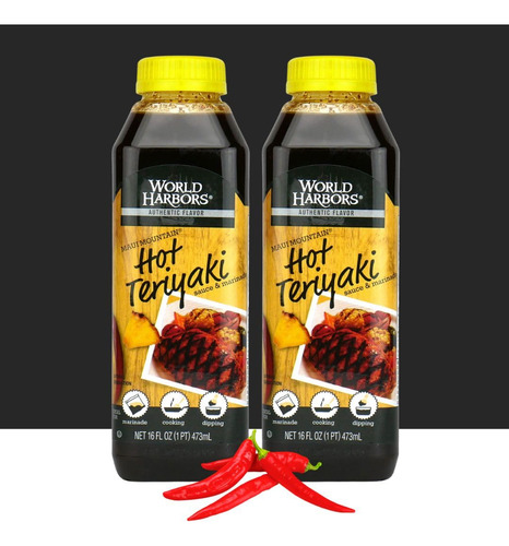 Salsa Teriyaki Caliente Para Asar Y Adobar 473 Ml Paquete De