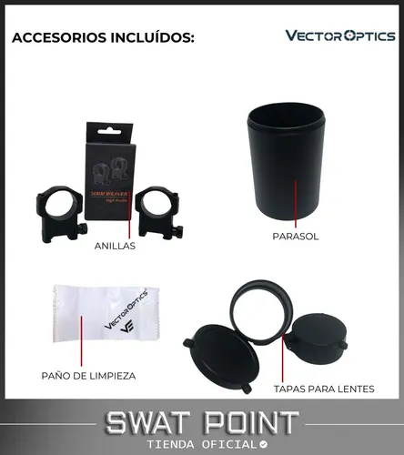 Mira Telescópica Vector Optics Orion Pro Max 3-18x50 Hd Caza