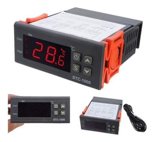 Termómetro Y Termostato Digital 220 V Frio - Calor Stc-1000
