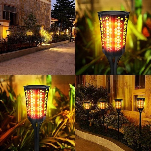 Antorcha Led Lámpara Solar Control De Luz 005