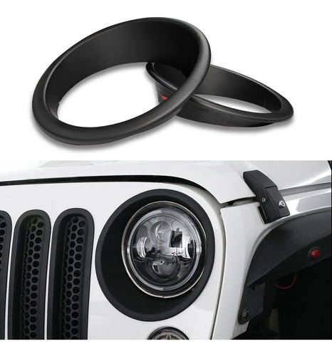 Cubierta Bisel Para Faro Delantero Jeep Jk Wrangler Inserto