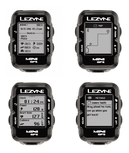 Gps Lezyne Mini C/ Sensores De Cadencia Y Cardio - Ciclos