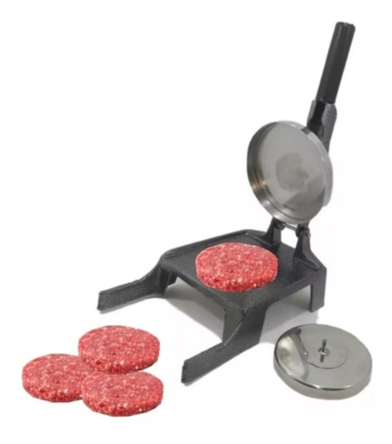 Imagem 1 de 6 de Modelador Hamburguer Profissional Prensador 2 Discos Em Inox