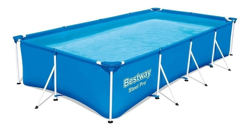 Alberca Piscina Armable Bestway Grande 4.5x2.2 Mts Color Azul Mosaico