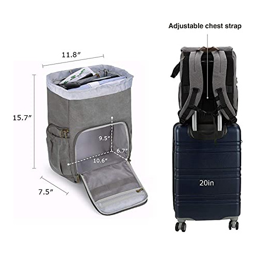 Mochila Para Camara Dslr Antirrobo E Impermeable Gris