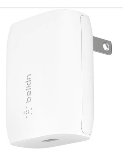 Cargador De Pared Belkin, 20w, 1x Usb-c, Blanco