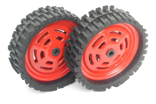 Imagen 4 de 6 de Rueda De Chapa Y Goma Para Karting Jeep Auto A Pedal Ruedas
