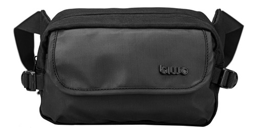 Riñonera Biwo Unisex Reforzada Moderna Color Negro