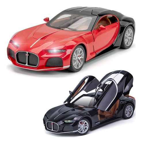 Bugatti Atlantic Miniatura Metal Supercoche Con Luz Y Sonido