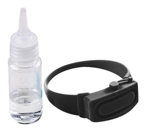 Pulsera Brazalete Gel Antibacterial Y Botella Dosificadora