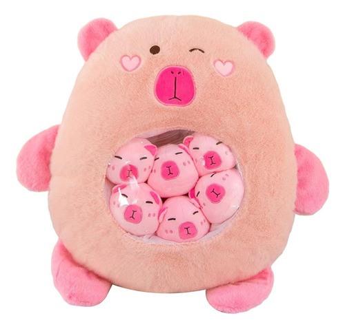 Brinquedo De Pelúcia Boneca Huggable Cartoon Rosa