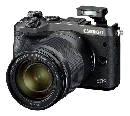 Canon EOS M6 18-150mm IS STM Kit sin espejo color negro