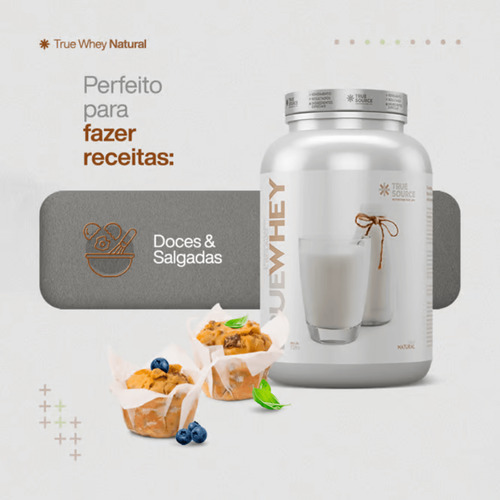 Sachê True Whey Proteína Natural True Source 28g