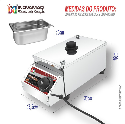 Imagem 6 de 6 de Derretedeira De Chocolate - Cm-2,5l - Inovamaq