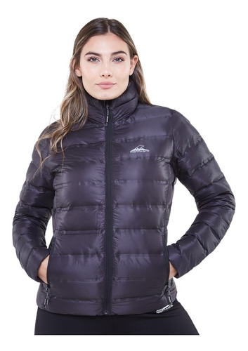 Campera Montagne Mujer Omega Pro Pluma Termosellada Inflable