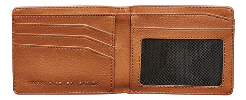 Billetera Cape Vegan Leather Saddle Nixon Color Marrón
