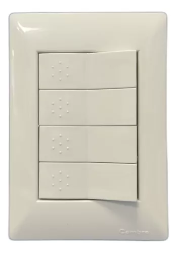 Llave De Luz Armada Cambre Siglo 22 3 Puntos Blanco