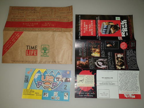 Raro Ingresso Do Show U2 São Paulo 1998 Pop Mart Tour Brasil
