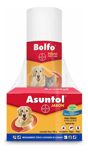 Kit Aseo X260grms Para Perros Y Gatos Jabón Herbal+bolfo