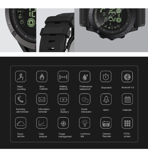 Relogio Masculino Vibe 3 Spovan Bluetooth Inteligente