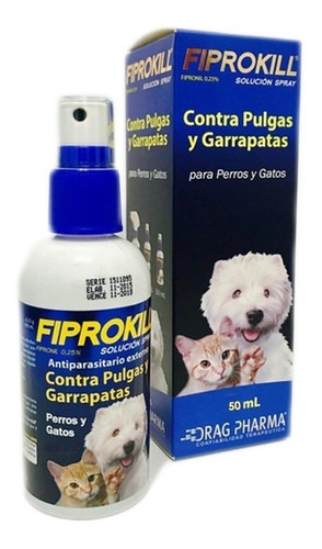 Fiprokill 50ml Pulgas Y Garrapatas Para Perros-gato Pethome