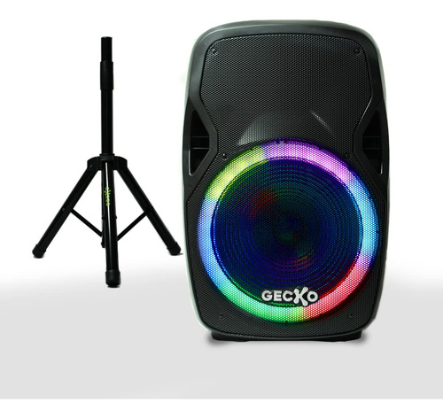 Bocina Gecko Electronics, Línea X, Modelo Y, Color Negro, 220V - Sonido potente y diseño moderno para disfrutar de tu música.