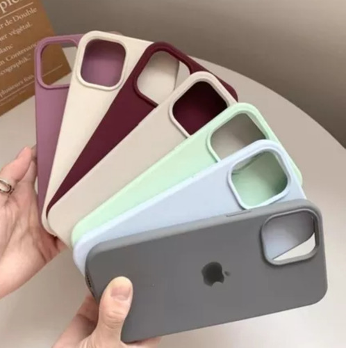 Kit Com 9 Capas Capinhas iPhone 13 Pro Silicone Case