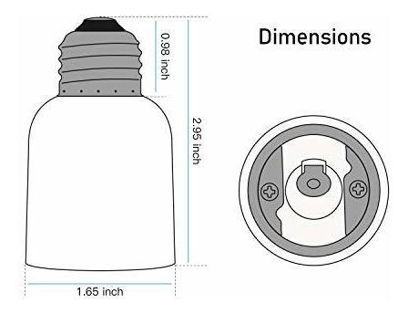 Imagen 6 de 6 de Paquete De 3 Adaptadores E26 /e27 A E39 /e40 Jackyled Medium