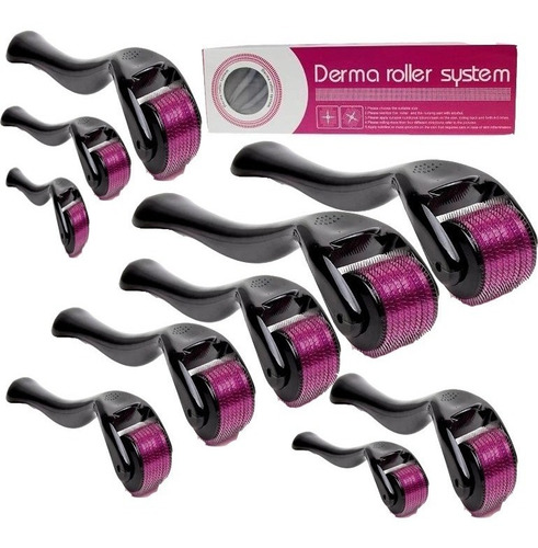 Kit 20 Dermaroller Tratamento 0,5 0,75 1,0 1,5 2,0 2,5 Mm