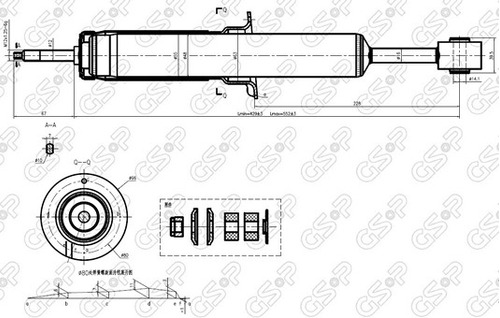 Amortiguador Delantero Breme Toyota Hilux 2004-2015 Vigo