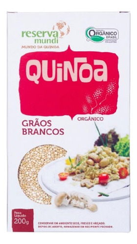 Kit 6x: Quinoa Em Grãos Branca Orgânica Reserva Mundi 200g