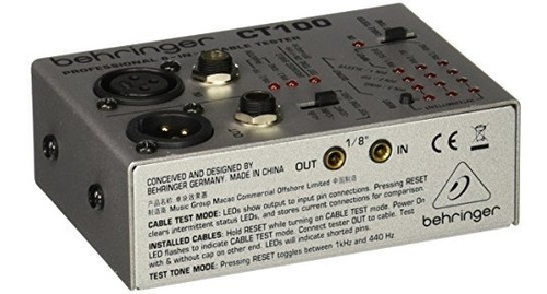 Behringer Ct100 Probador Profesional De Cables De Instrument