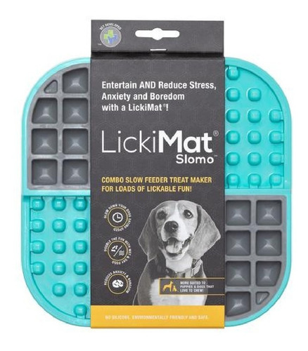 Imagen 2 de 5 de Lickimat Slomo Alfombra De Lamer Perros Come Lento