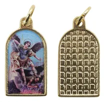 Comprar 3 Medallas Dijes Santos Virgenes  25mm Souvenirs Dorada