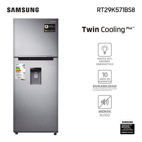 Imagen 1 de 4 de Refrigerador Twin Cooling Samsung C/ Dispensador Que Sal!